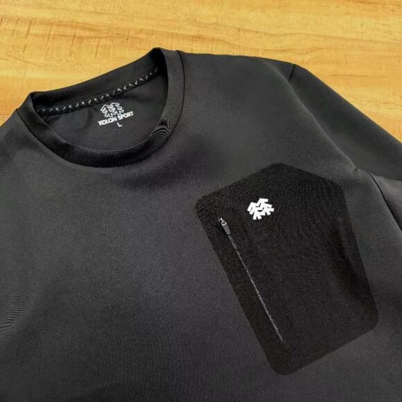 Kolon Sport Black Long Sleeve Sweatshirt - Picture 3 of 8